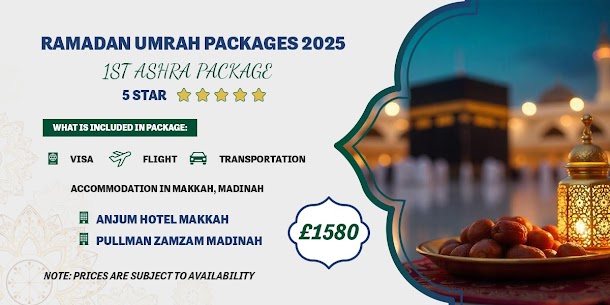 ramadan umrah packages 2025 uk
