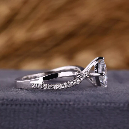 moissanite engagement rings