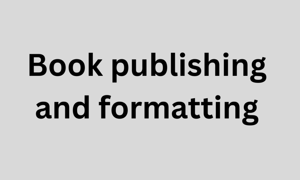 self publishing