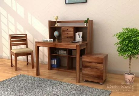 Simple Yet Smart Wooden Study Table Designs