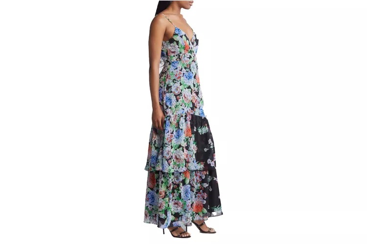 Lulus Effortless Energy Tiered Ruffle Maxi Dress