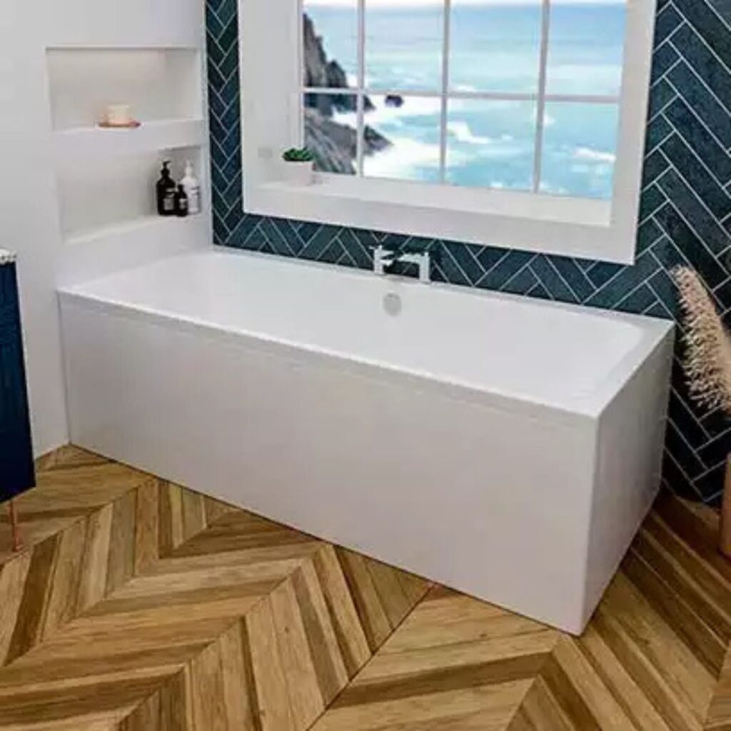 Modern Eastbrook bathroom with sleek finishes and premium fittings 

