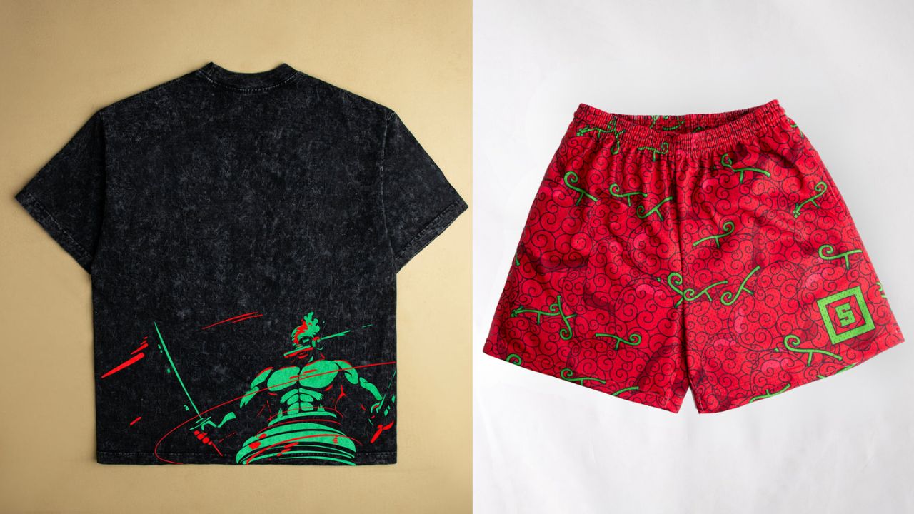 anime shorts and heavyweight tees