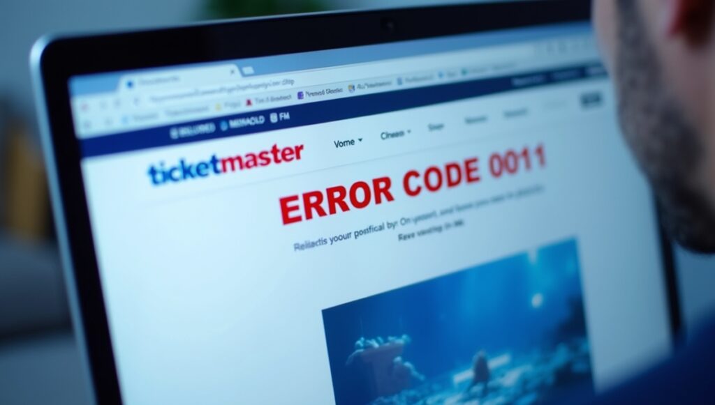 ticketmaster error code 0011