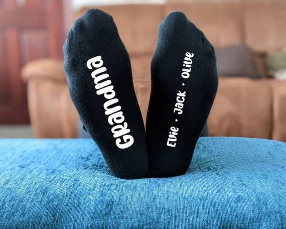 Personalised Socks for Grandma