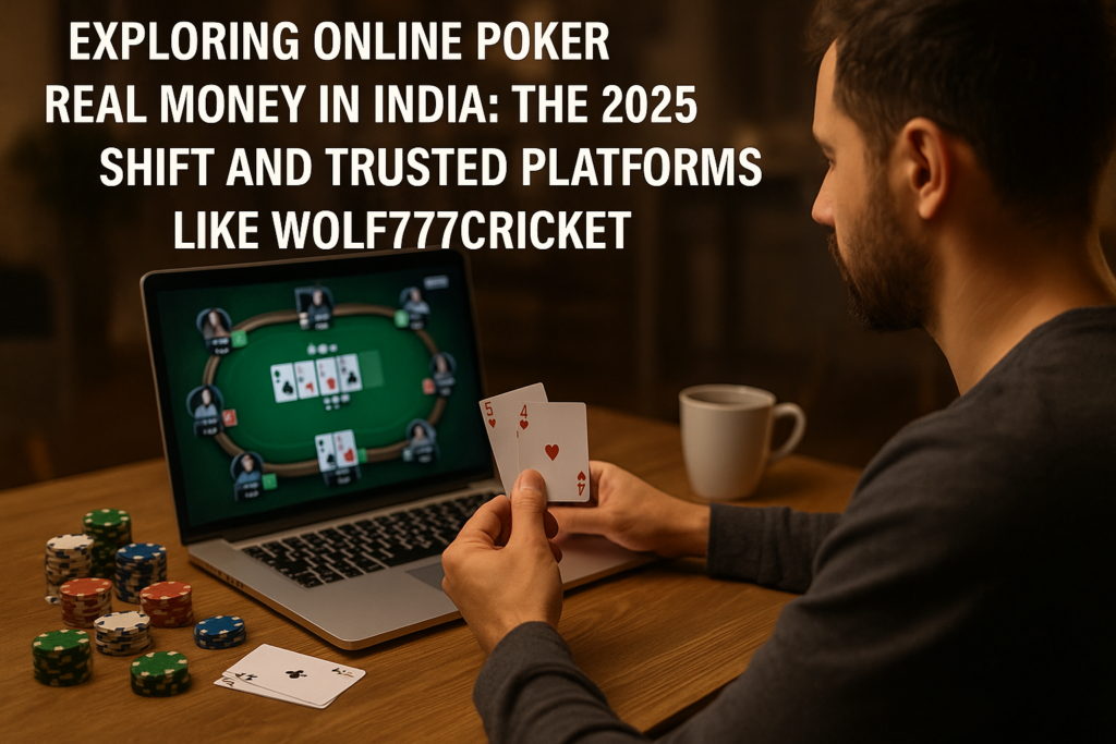 Exploring Online Poker Real Money in India: The 2025 Shift and Trusted Platforms Like WOLF777CRICKET