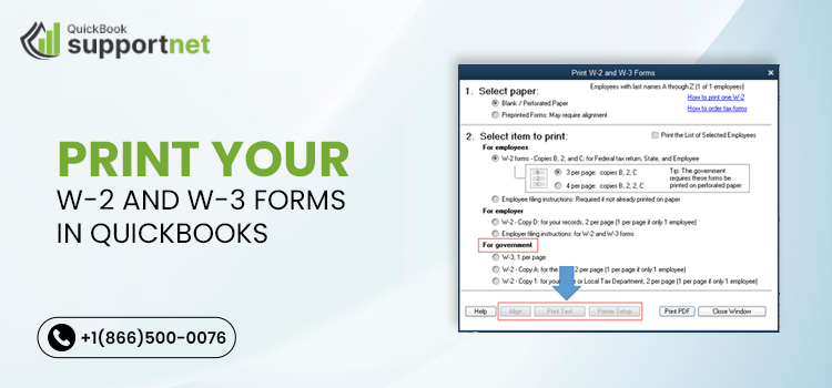 Print Your W-2 and W-3 Forms in QuickBooks