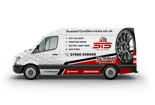 Tyre Recycling Van in Worthing,