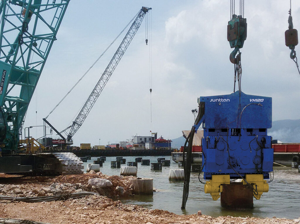 vibratory hammer for crane