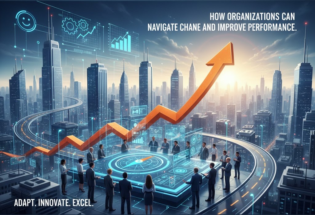 Organisations navigating change and improving performance through strategic leadership and data-driven decision-making.
