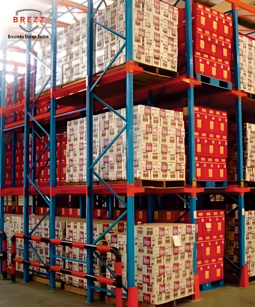 Industrial Storage Racks in a warehouse for organized inventory and efficient workflow