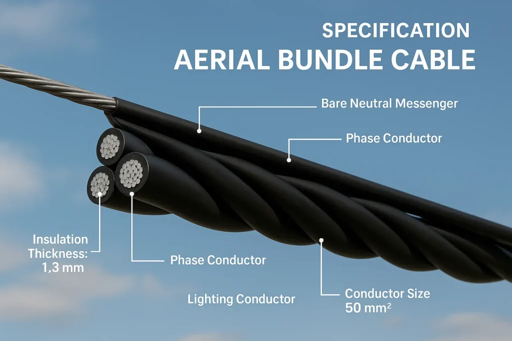 Aerial bundle cable