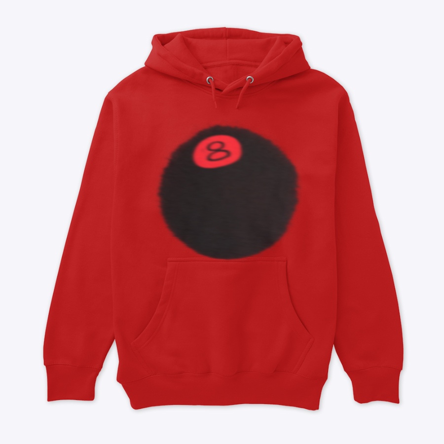 STUSSY 8 BALL FADE RED HOODIE