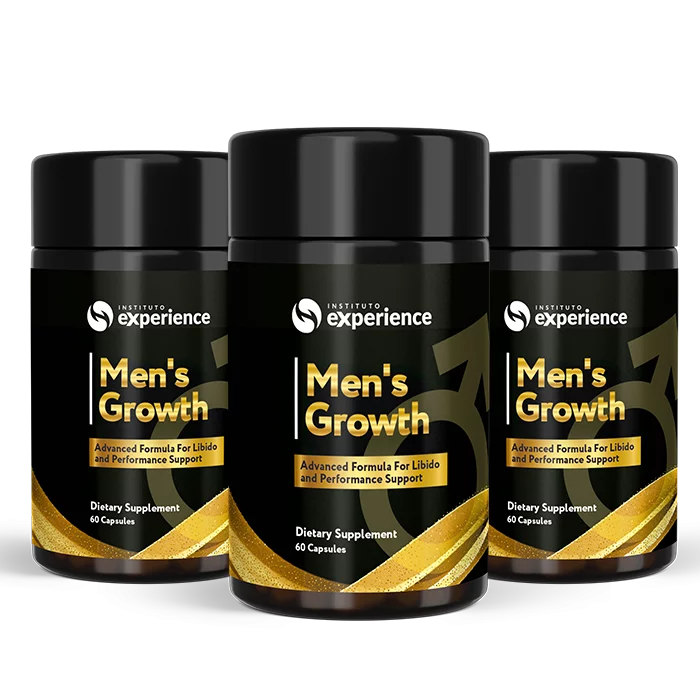 men's growth supplement infographic illustartion