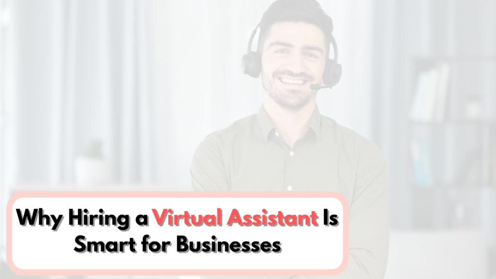 Business owner managing tasks with help from a virtual assistant