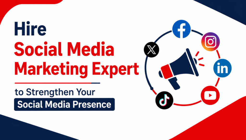 Hire Social Media Marketing Expert to strengthen your social media presence, increase engagement, generate leads, and grow your brand online.