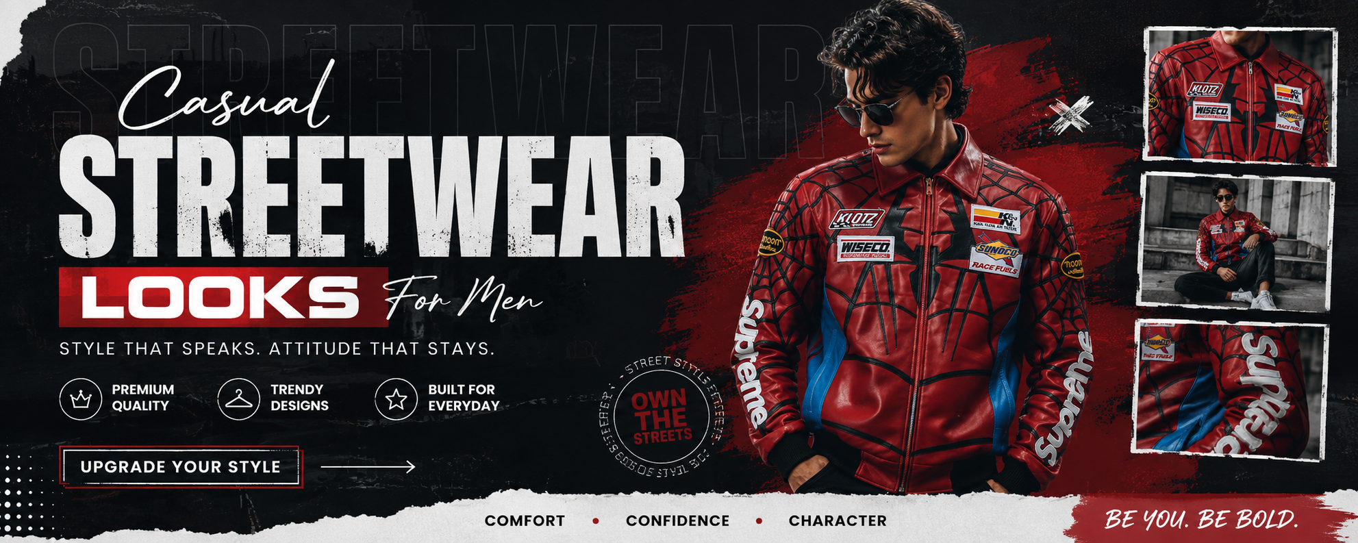 Supreme x Vanson Leathers x Spider-Man Jacket SS26 For Sale