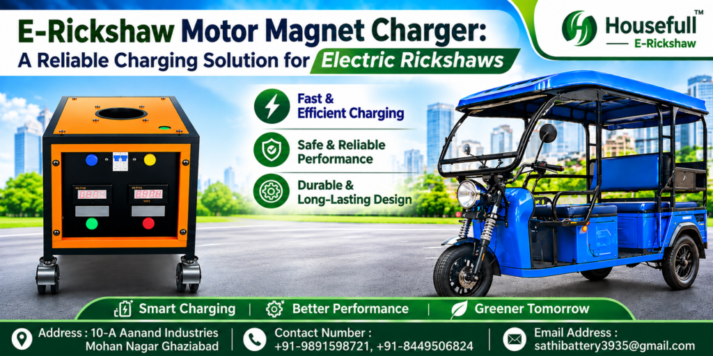 E-Rickshaw Motor Magnet Charger: A Reliable Charging Solution for Electric Rickshaws