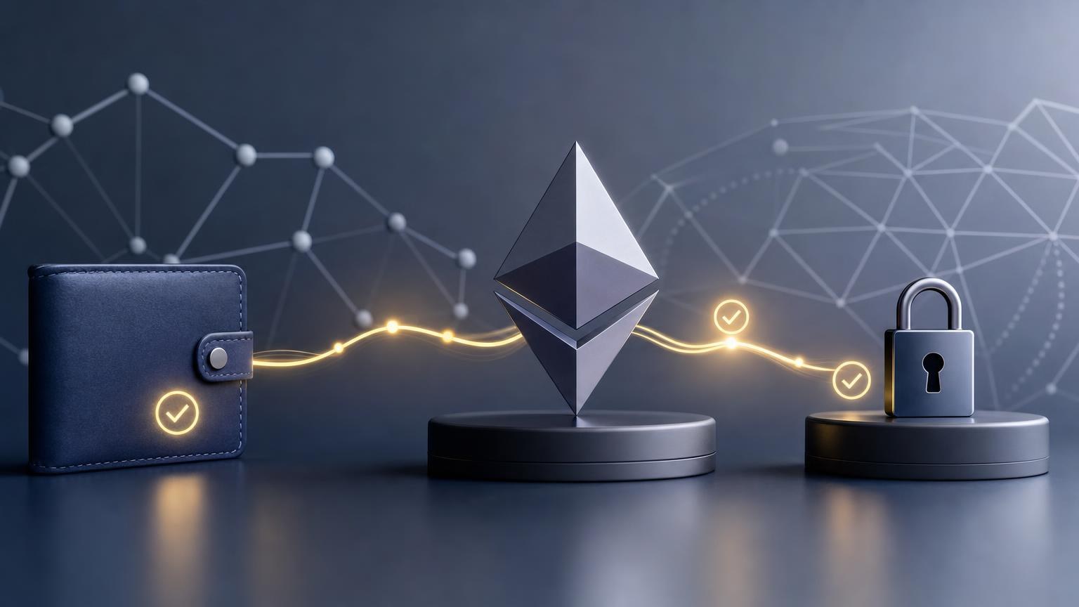 A wallet confirmation screen used to compare the ETH network, recipient address, transfer amount, and transaction fee before an exchange